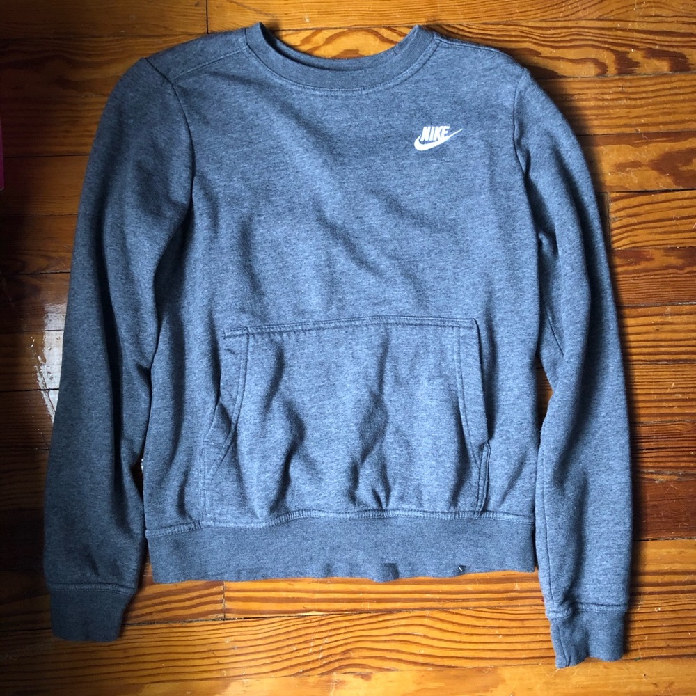 Gray Nike Crewneck Sweatshirt